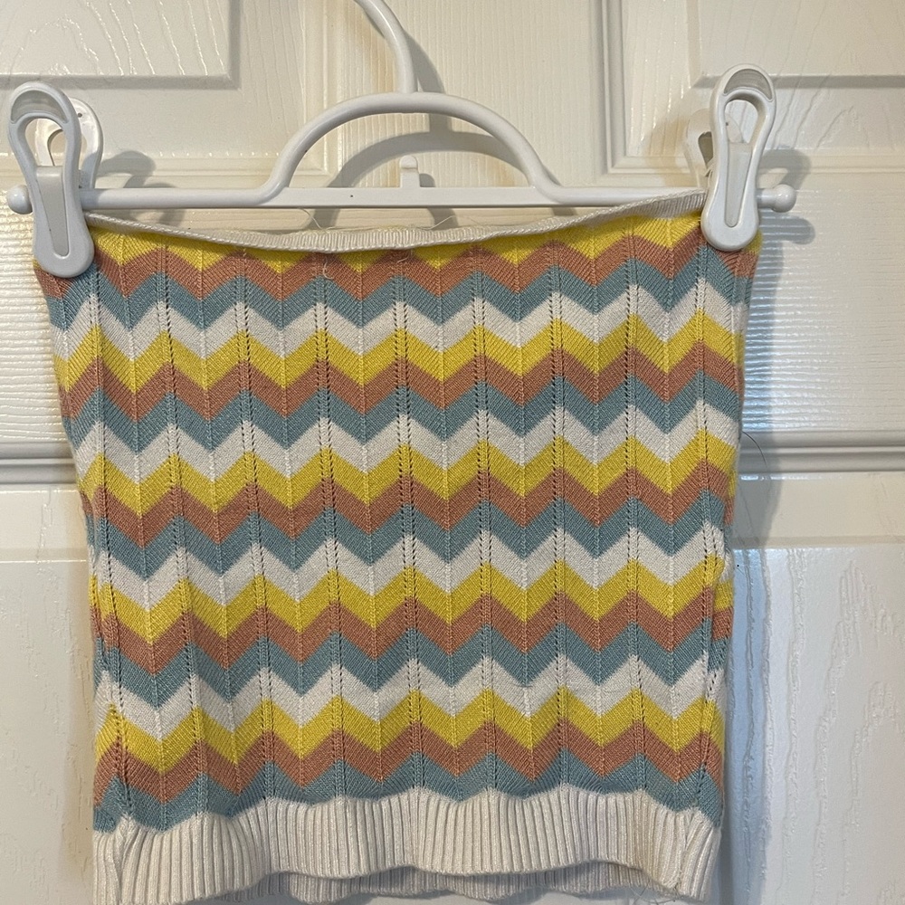 Debut Multicolor Chevron Top - Picture 4 of 5